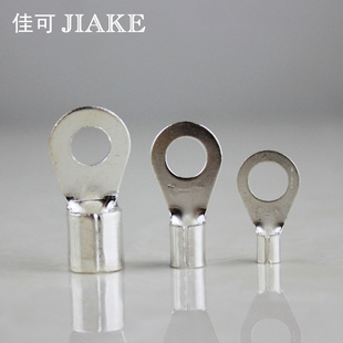 圆形裸端头OT4 8铜n鼻子线耳4平方电线接头1000只接线端子冷压端