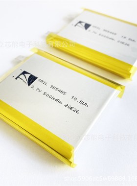CB认证IEC62133报告聚合物锂电池工厂95C5465 3.7v  5000mah暖手