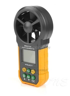 HYELEC MS6252A LCD Digital Wind Speed Meter Anemometer Air V