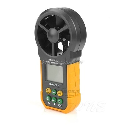HYELEC MS6252A LCD Digital Wind Speed Meter Anemometer Air V