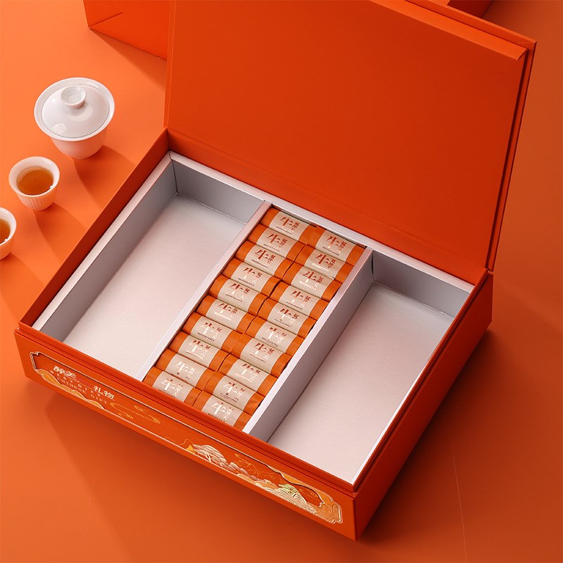 2024新款茶叶包装礼盒大红袍金骏眉绿茶毛峰通用S散装铁罐空盒