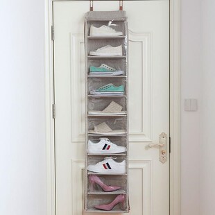 窄夹缝迷你透明小挂袋布玩具偶娃娃包展示收纳納架悬壁挂式墙上置