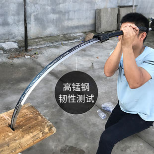 龙泉唐横刀绣g春刀高锰钢一体武术雁翎刀防身刀具冷兵器未开刃