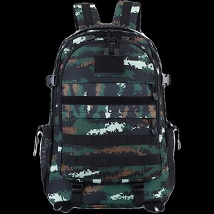 新款户外迷彩男女多功能大容量双肩背包学生吃鸡三级包赠送魔术贴