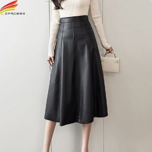 Leather Autumn 速发New Winter Long Skirt 2023 Women Korea