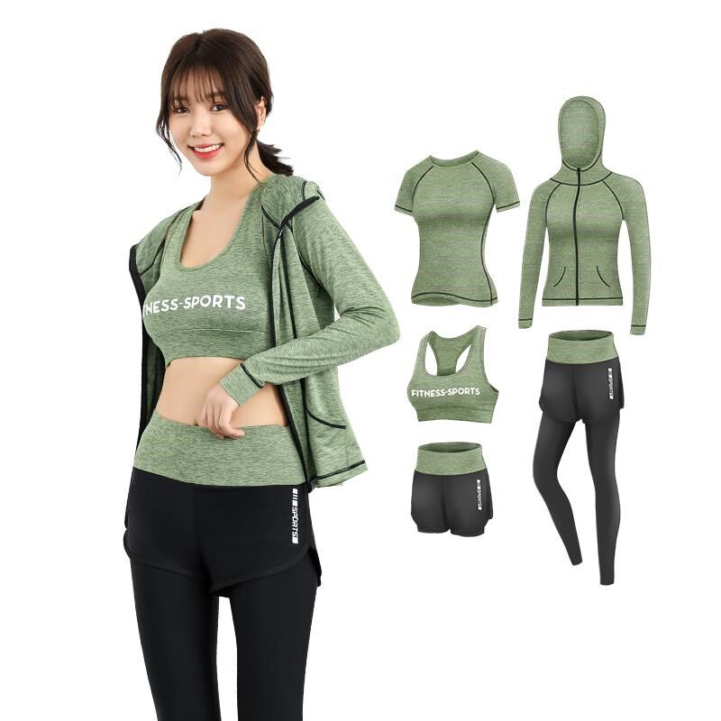 健身服夏季网红2023宽松显瘦大码瑜伽服健身房跑步运动套装女