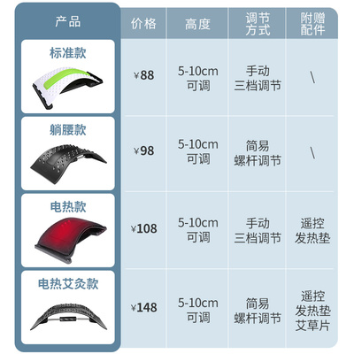 电加热腰椎舒缓器腰部牵引支撑拉伸按摩矫正脊椎腰托护腰腰疼神器