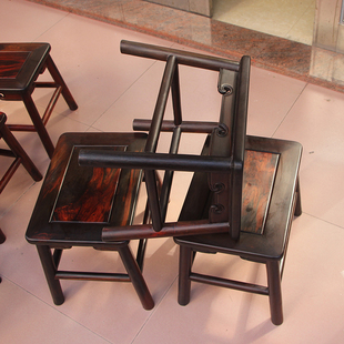 老挝大红酸枝四方凳实木小凳子儿童小板凳换鞋凳沙发凳家用矮凳