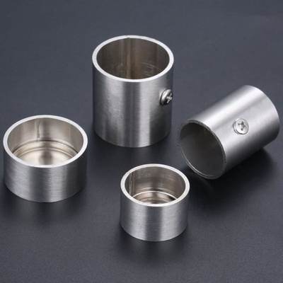 极速2pcs 25/32mm Stainless Steel Flange Seat Tube Socket Cur