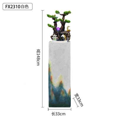 新品加湿器佛像流水夜p灯根雕盆景轻奢家居落地福摆件装饰简约玄