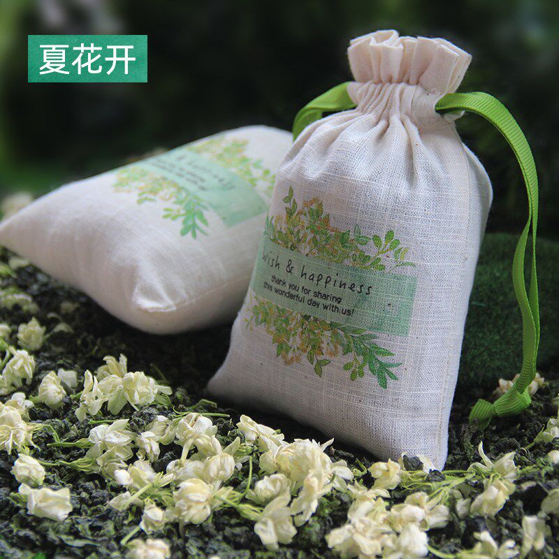 汽车车内车用车载茉莉干花乌龙茶香包香袋香囊香薰衣柜持久香味