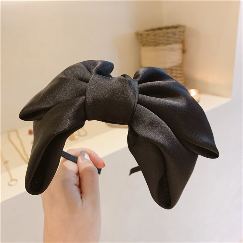 推荐beautiful black New big bow bezel Headwear Women Headban