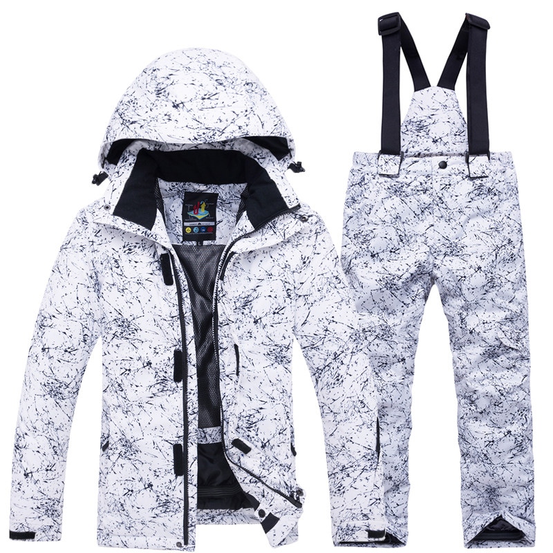 直销新品滑雪服男童女童滑雪服套装防风防L水保暖加厚单板双板滑