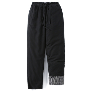 秋冬老人加厚保暖裤 子H男士 长 中老年人外穿棉裤 中国风老粗布唐装