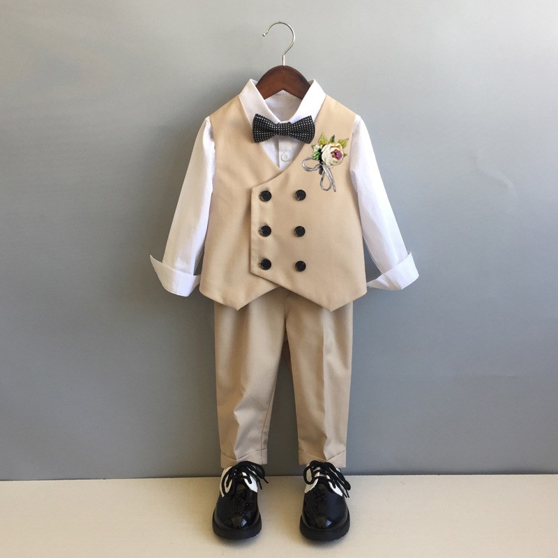 男童西装短裤休闲西装套装夏天儿童礼服结婚花童帅气英伦主持人