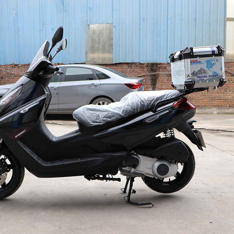 适用宗申比亚乔x7尾架250t后货架尾箱支架铝合金尾箱架保险杠护杠