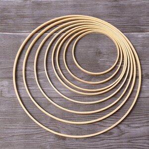 10cm/12cm/15cm/20cm/23cm/26cm Dream Catcher Ring Round Bambo