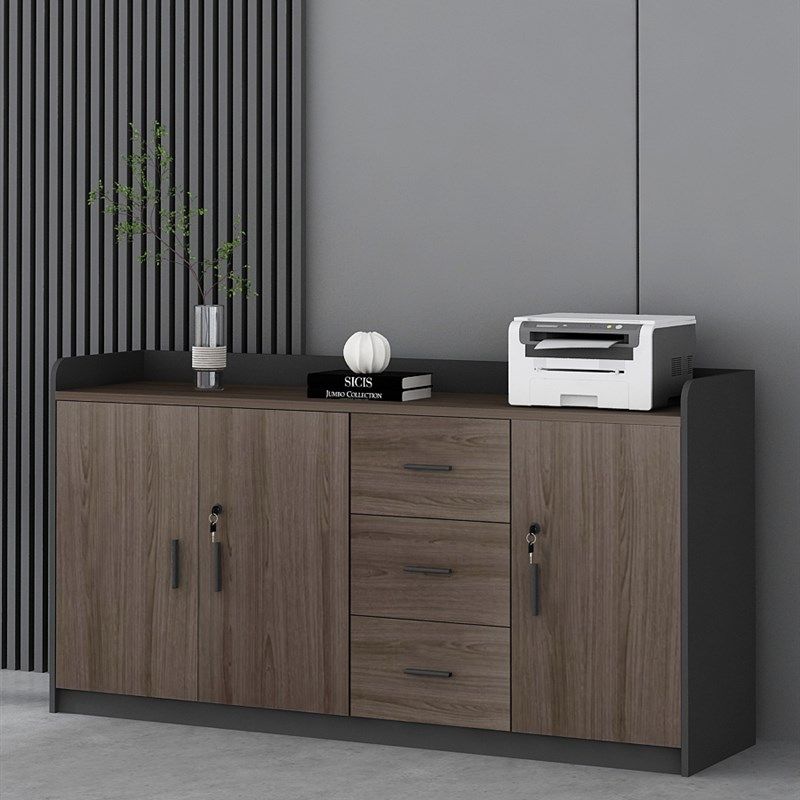 办公室茶水柜文件柜矮柜隔断柜边柜木质收纳柜储物柜子带锁办公柜,商业/办公家具,办公茶水柜,淘宝优惠券,粉丝福利购,淘宝优惠卷