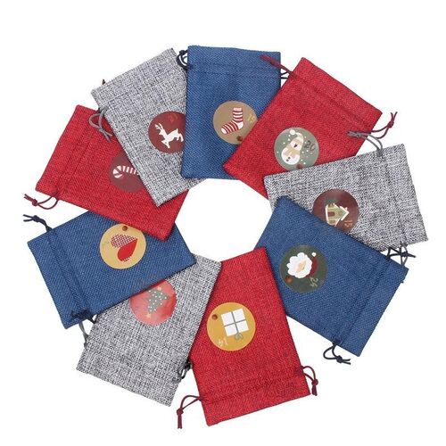 24Days Christmas Advent Calendar Bags Advent Calendar Gift B