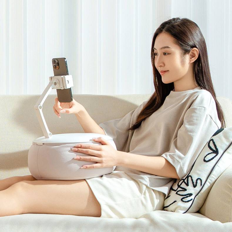 躺在床上看手机的支架新款平板抱枕懒人桌面沙发宿舍台式创意夹子