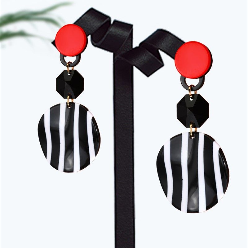 无耳洞耳环女气质耳夹夸张免打洞长款耳饰时尚黑白耳坠2021新款潮,饰品/流行首饰/时尚饰品新,耳夹,淘宝优惠券,粉丝福利购,淘宝优惠卷