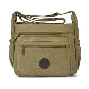 帆布单肩包男挎包男款男包大容量斜挎包男士挂包休闲包包小型背包