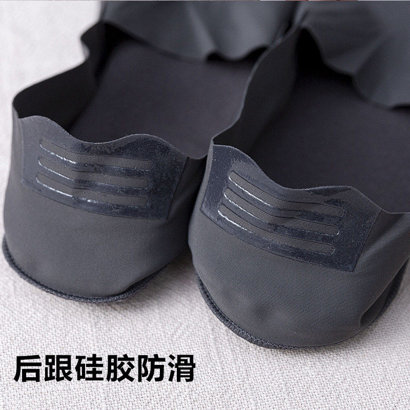 船袜男浅口硅胶防滑隐形袜夏季薄款冰丝毛巾底吸汗袜子男士短袜潮