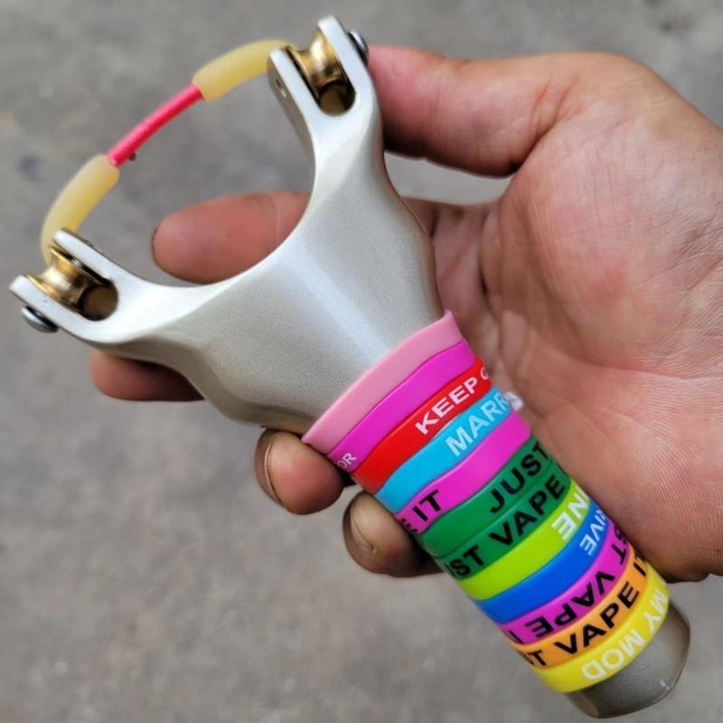 新品品 b全新天罡滑轮弹弓精准打鱼射鱼速射不锈钢鱼鳔专用过顶弹