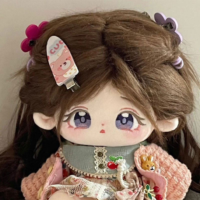 棉花娃娃20CM有骨架未晚炸毛女娃可换装娃衣女孩玩偶公仔礼物现货