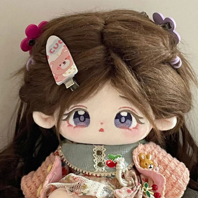 棉花娃娃20CM有骨架未晚炸毛女娃可换装娃衣女孩玩偶公仔礼物现货