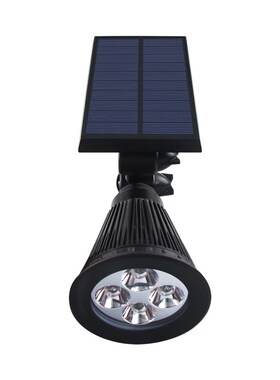 7LED太阳能地插射灯4pLED七彩太阳能插地草坪灯7LED RGB插地草坪