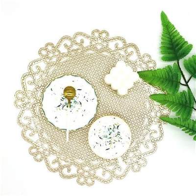 速发46pcs PVC Hollow Insulation Coaster Kitchen Wedding Tabl