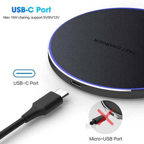 30W Qi Wireless Charger For iPhone 13 12 11 Pro XS X XR 8 In