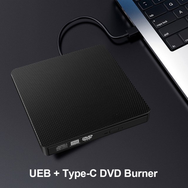 极速USB 3.0 Type C Slim External DVD ROM RW CD Writer Optica-封面