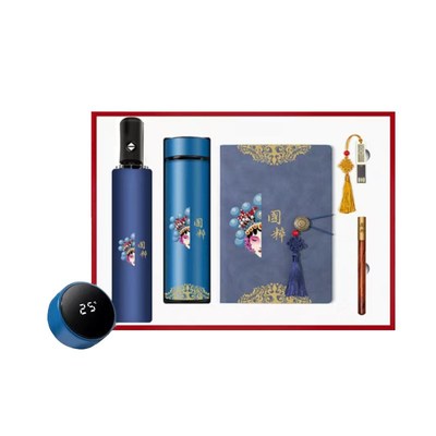 三八节客户伴手礼商务礼品国潮套装定制公司活动礼物logo京剧脸谱