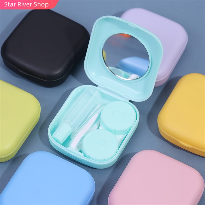 推荐1PC Lovely Travel Kit Pocket Mini Contact Lens Case Trav-封面