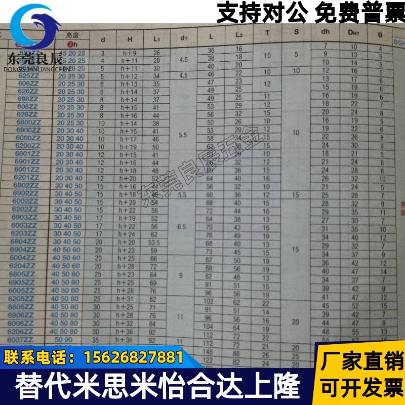 带座轴承单轴承型轴承座组件T型底座安装孔径轴承组件T型高度选择