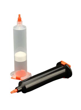 点胶针筒四件套透明针管黑色针筒30CC55CC胶管点胶针管适配器活塞