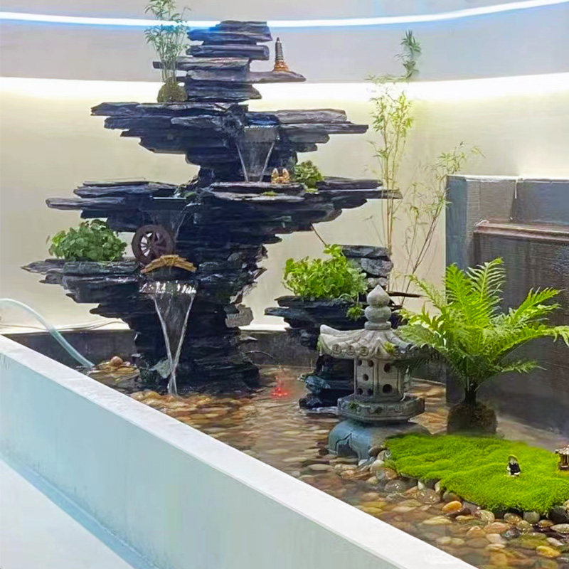 大型庭院假山流水天然黑千层墨石景观喷泉青龙石造景花园阳台水景,家居饰品,户外/庭院摆件,淘宝优惠券,粉丝福利购,淘宝优惠卷
