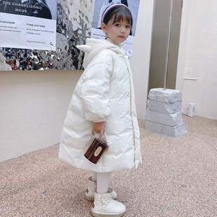 网红儿童羽绒服男童女童宝t宝中长款加厚韩版面包服小童大童冬装