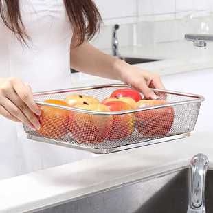 厨房大小b号水槽沥水架碗淘米洗菜洗水果可伸缩不锈钢水池过滤