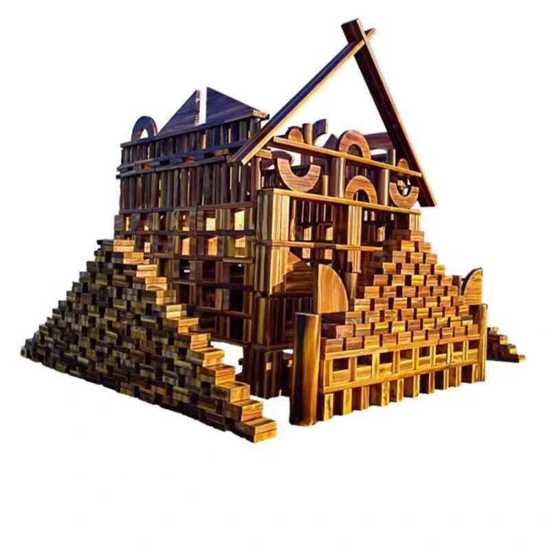 幼儿园户外大型实木碳化积木建构区材料加厚炭烧积木益智安吉玩具,玩具/童车/益智/积木/模型,木质积木,淘宝优惠券,粉丝福利购,淘宝优惠卷