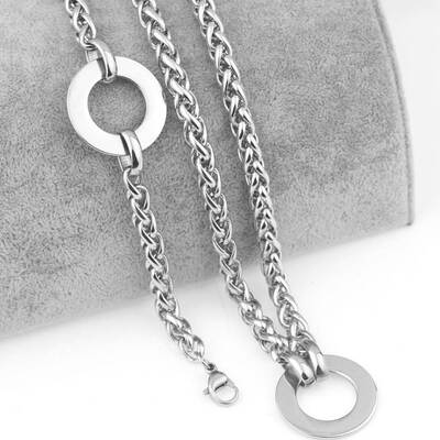 现货New Ladies Glrid Stainless Steel Flower Basket Chain Bra