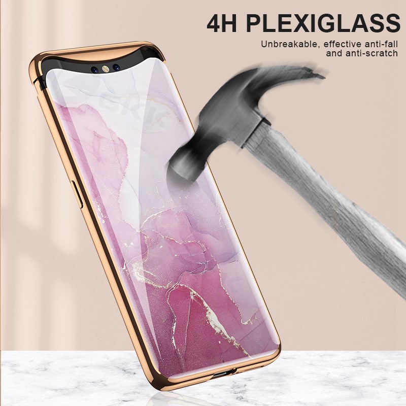 推荐GKK Luxury Tempered Glass Case For OPPO Find X Case All