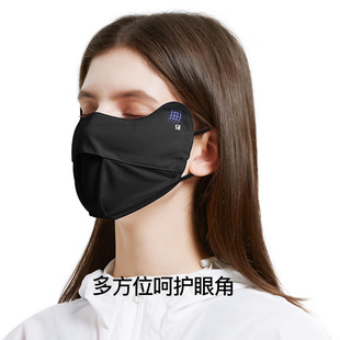防起雾降温速干型 防晒口面罩女护眼角遮阳防紫外线防尘透气挂耳式