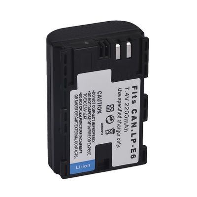 推荐2x2200mAh LP-E6 BATTERY For CANON EOS 6D 5D MARK 2 II 3