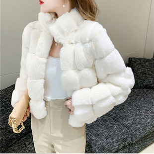 Women Warm Fur like Short Coat 速发French Lad Mink Fashion