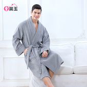 加肥加大加长男士 纯棉毛巾料浴袍睡袍胖人专用浴衣吸水保暖可订制