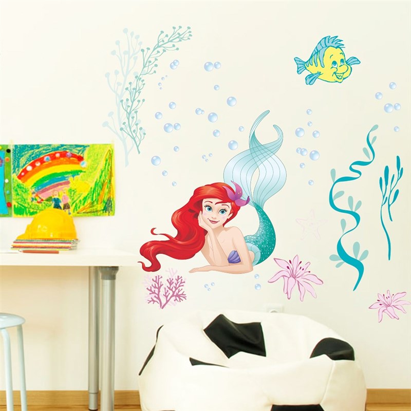 Disney Ariel Princess Mermaid nderwater Bubble Wall ers Kid