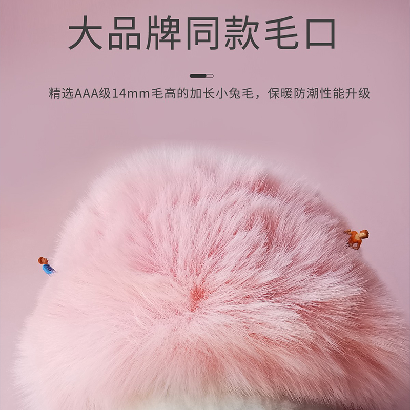 大尺码棉拖鞋男士冬季厚底46室内47保暖51防滑48居家4X9包跟拖鞋